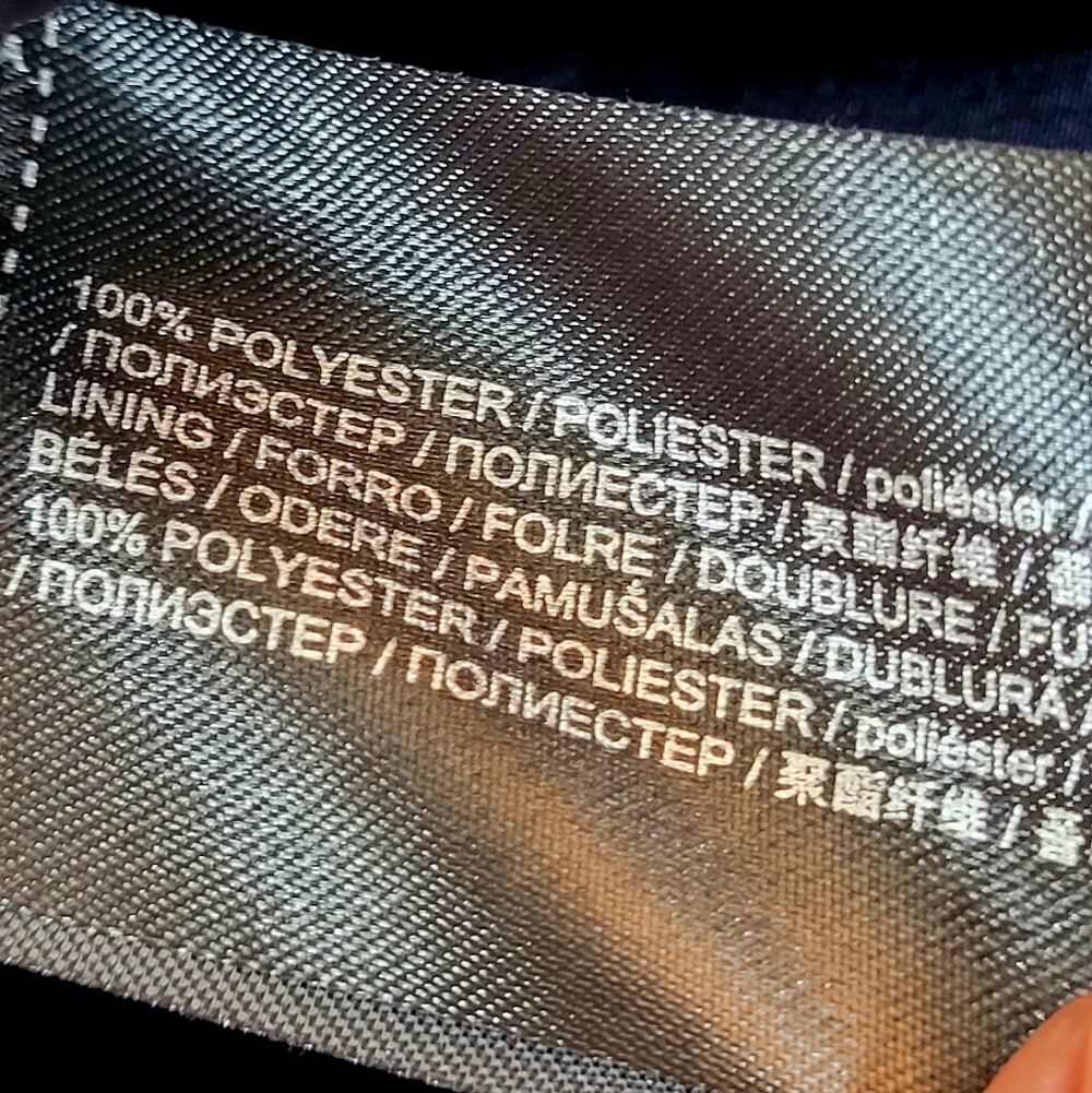 Mango Navy Blue Covered Button Placket Suiting Ve… - image 5